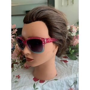 Steve Madden Pink and Blue Ombre Sunglasses